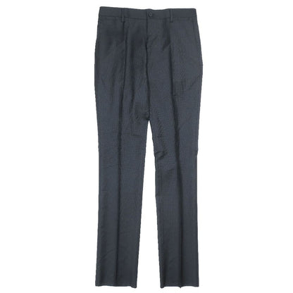 Dolce & Gabbana Suit Set Tailored Jacket Dot Pattern Pants Black 46
