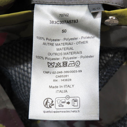 Dior Camouflage Reflective Nylon Jacket All Over Pattern Lining Mesh Multicolor