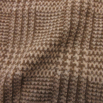 Max Mara White Tag Glen Plaid Angora Blend Long Cardigan Knit Coat S Beige