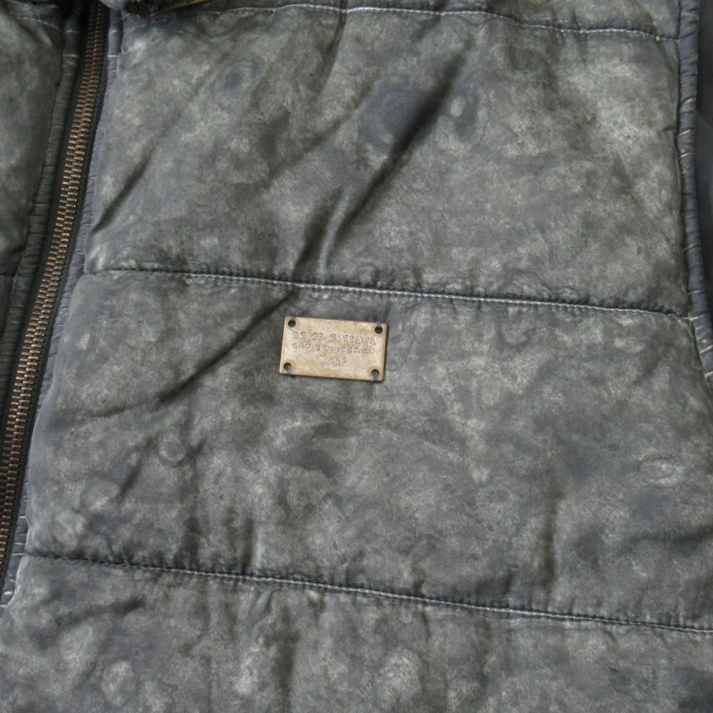 Dolce & Gabbana Silk Vest Jacket Logo Plate Large 52