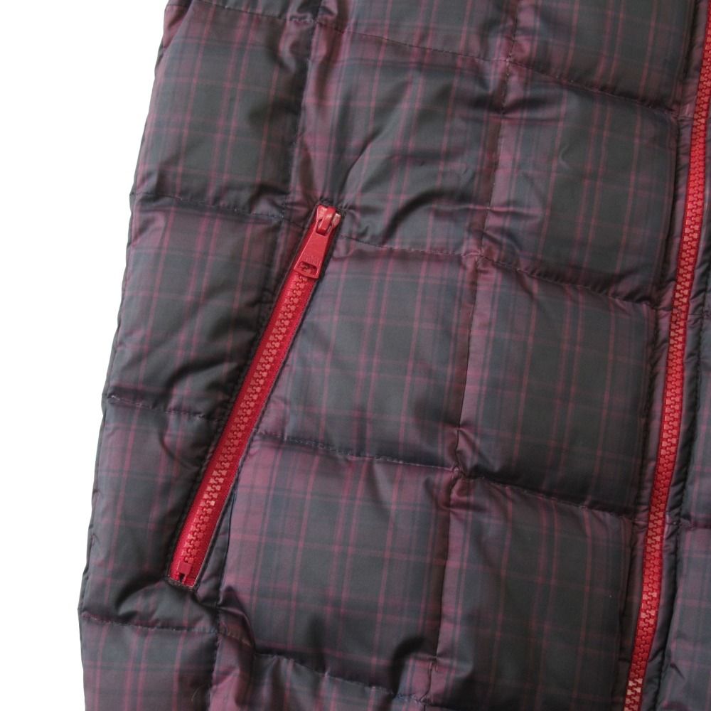 Dolce & Gabbana Check Down Jacket Vest Logo Plate 48