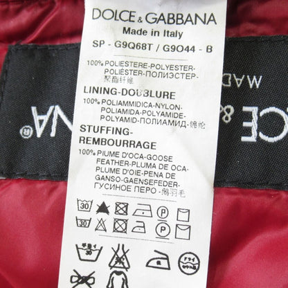 Dolce & Gabbana Check Down Jacket Vest Logo Plate 48