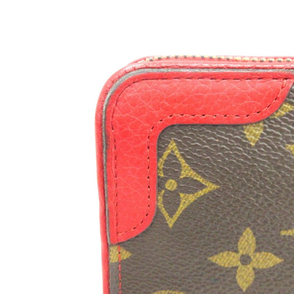 Louis Vuitton Monogram Zippy Wallet Retilo Zip Around Brown