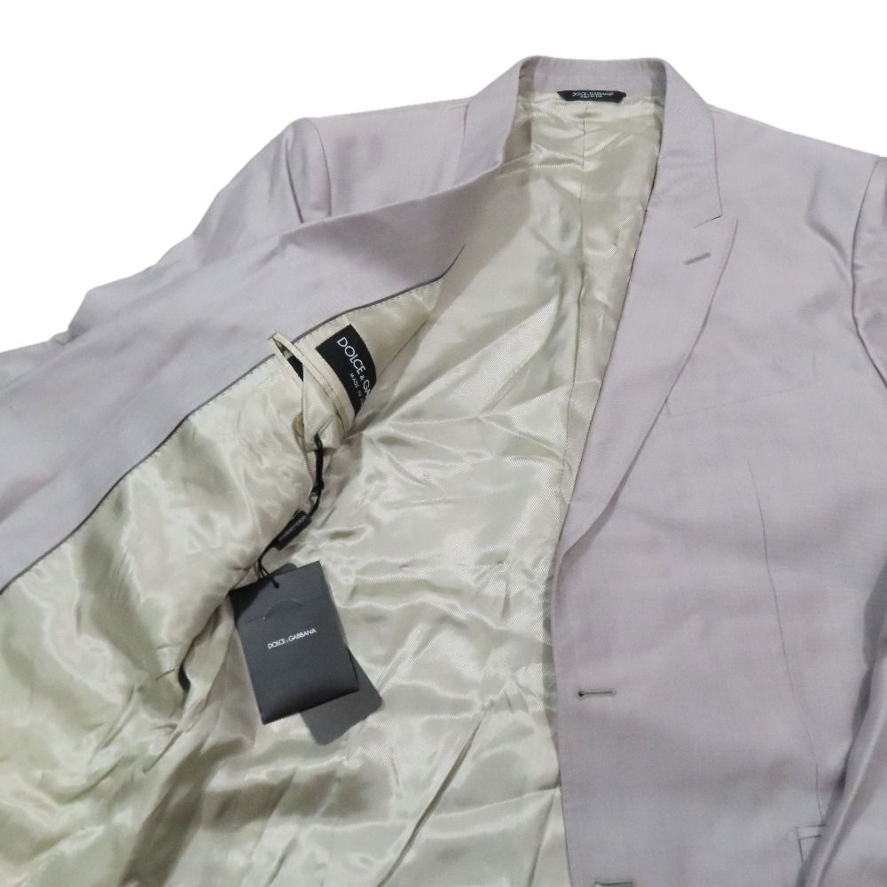Dolce & Gabbana Suit Set Tapered Jacket Pants 54 Gray