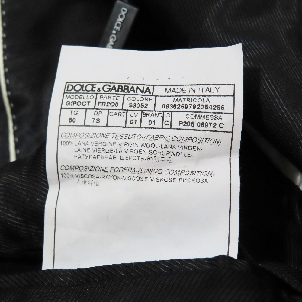Dolce & Gabbana Striped Suit Set Jacket Pants 50 Charcoal Gray