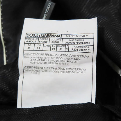 Dolce & Gabbana Striped Suit Set Jacket Pants 50 Charcoal Gray