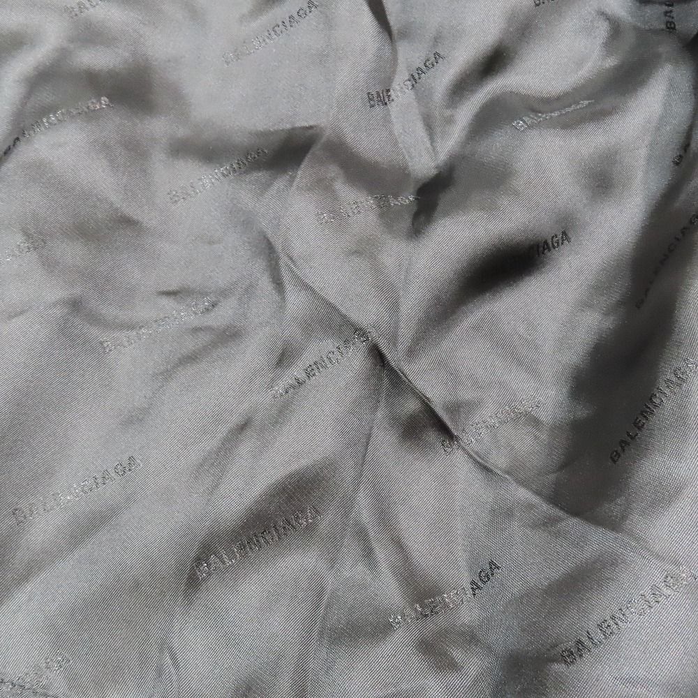 Balenciaga Shirt Jacket Unlined Wool 46 Black