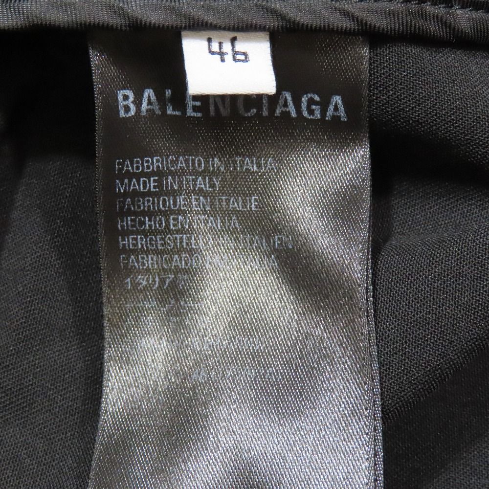 Balenciaga Shirt Jacket Unlined Wool 46 Black