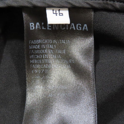 Balenciaga Shirt Jacket Unlined Wool 46 Black