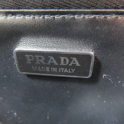 Prada Shoulder Mini Bag Chain Pouch Coin Case Leather Black