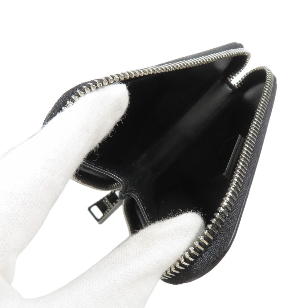 Prada Shoulder Mini Bag Chain Pouch Coin Case Leather Black
