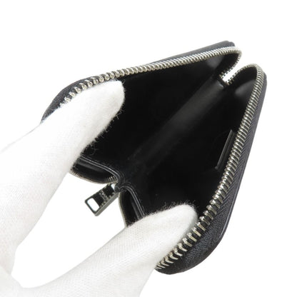 Prada Shoulder Mini Bag Chain Pouch Coin Case Leather Black