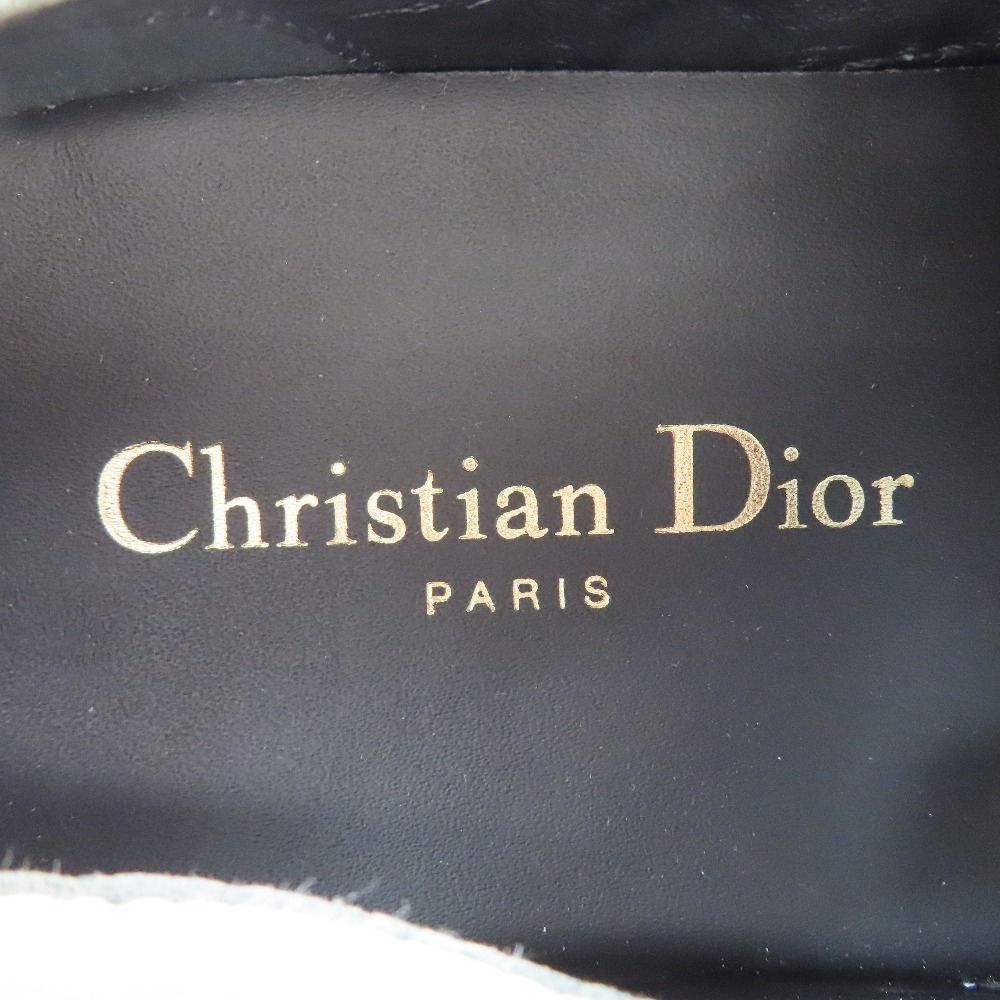 Dior Walk'n Canvas Low Cut Sneakers Shoes Logo 37.5 Black