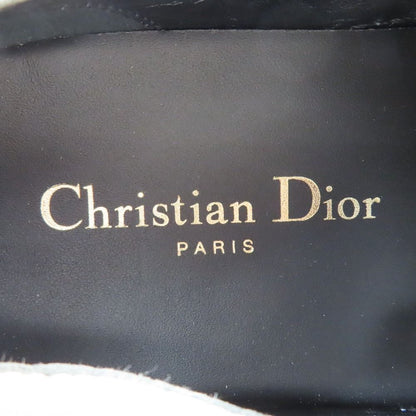 Dior Walk'n Canvas Low Cut Sneakers Shoes Logo 37.5 Black