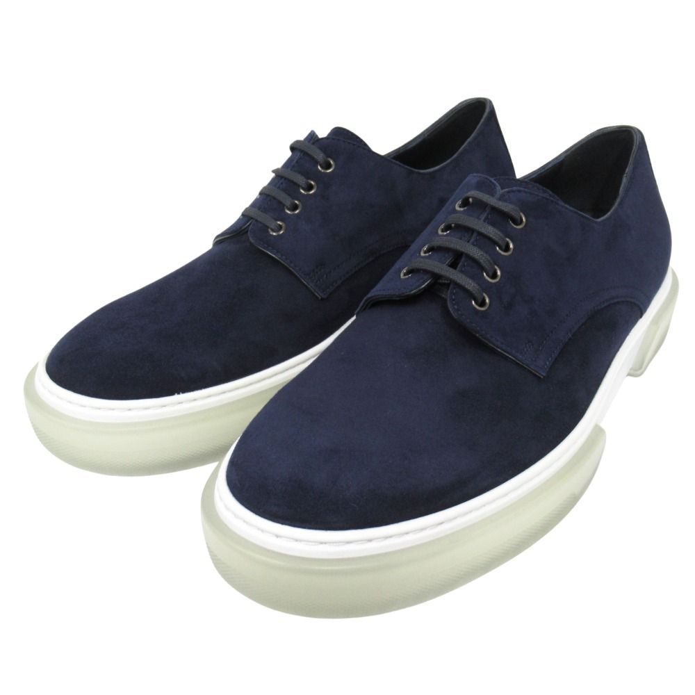 Hermes Eveil Sneakers Shoes Suede Leather 40 Navy