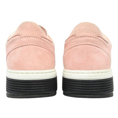 Chanel CC Logo Sneakers Shoes Low Cut Suede Leather