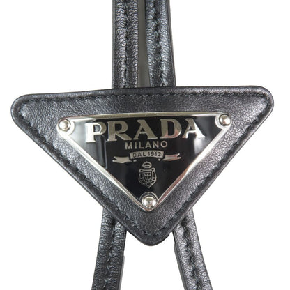 Prada Dro Cord Nylon Bucket Hat Triangle Logo Hat Black 59 cm