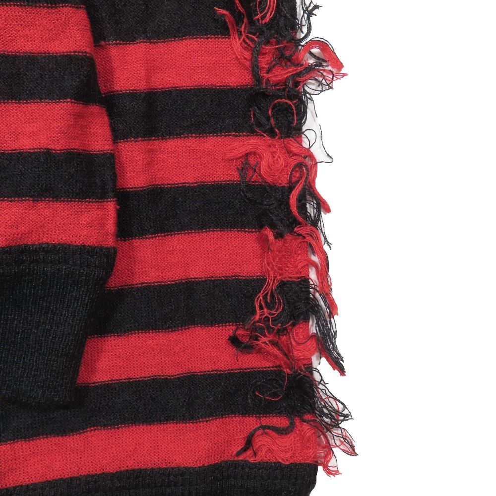 Dior Marinier Logo Border Knit Linen Cashmere Star Red 40 Sweater
