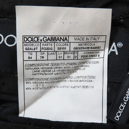 Dolce & Gabbana Glen Check Tailored Jacket Fully Lined Large 54 Gray