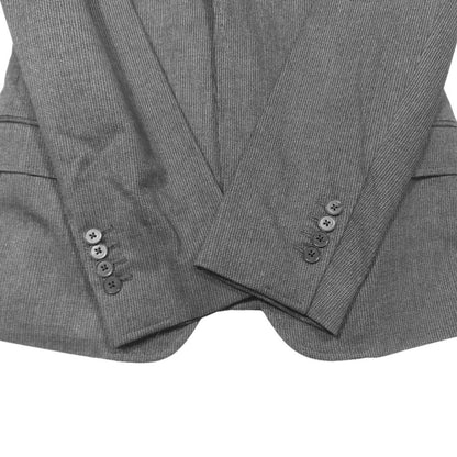 Dolce & Gabbana Layered T-Shirt Jacket Black Leather 46 Charcoal Gray