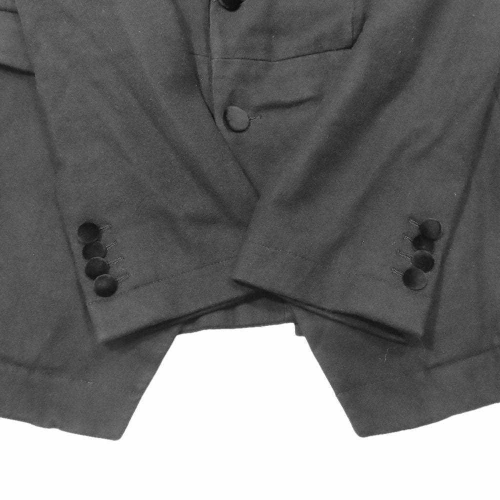 Dolce & Gabbana Tuxedo Jacket Tailored Felt Wool Velour 48 Black