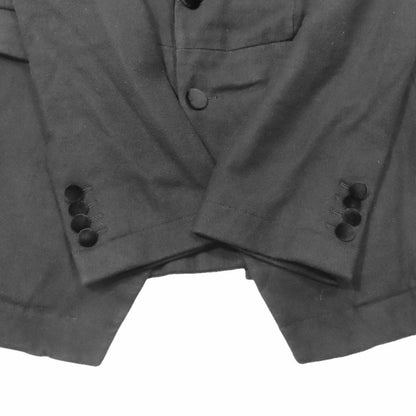 Dolce & Gabbana Tuxedo Jacket Tailored Felt Wool Velour 48 Black