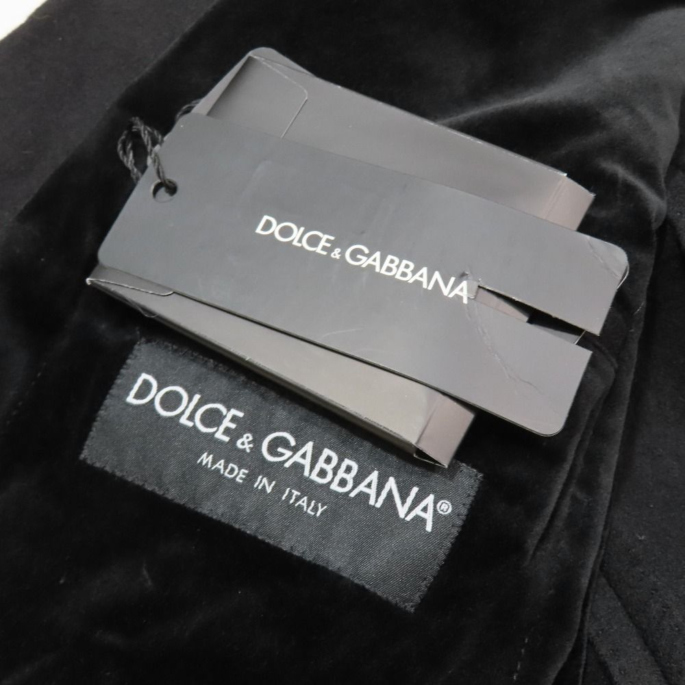 Dolce & Gabbana Tuxedo Jacket Tailored Felt Wool Velour 48 Black