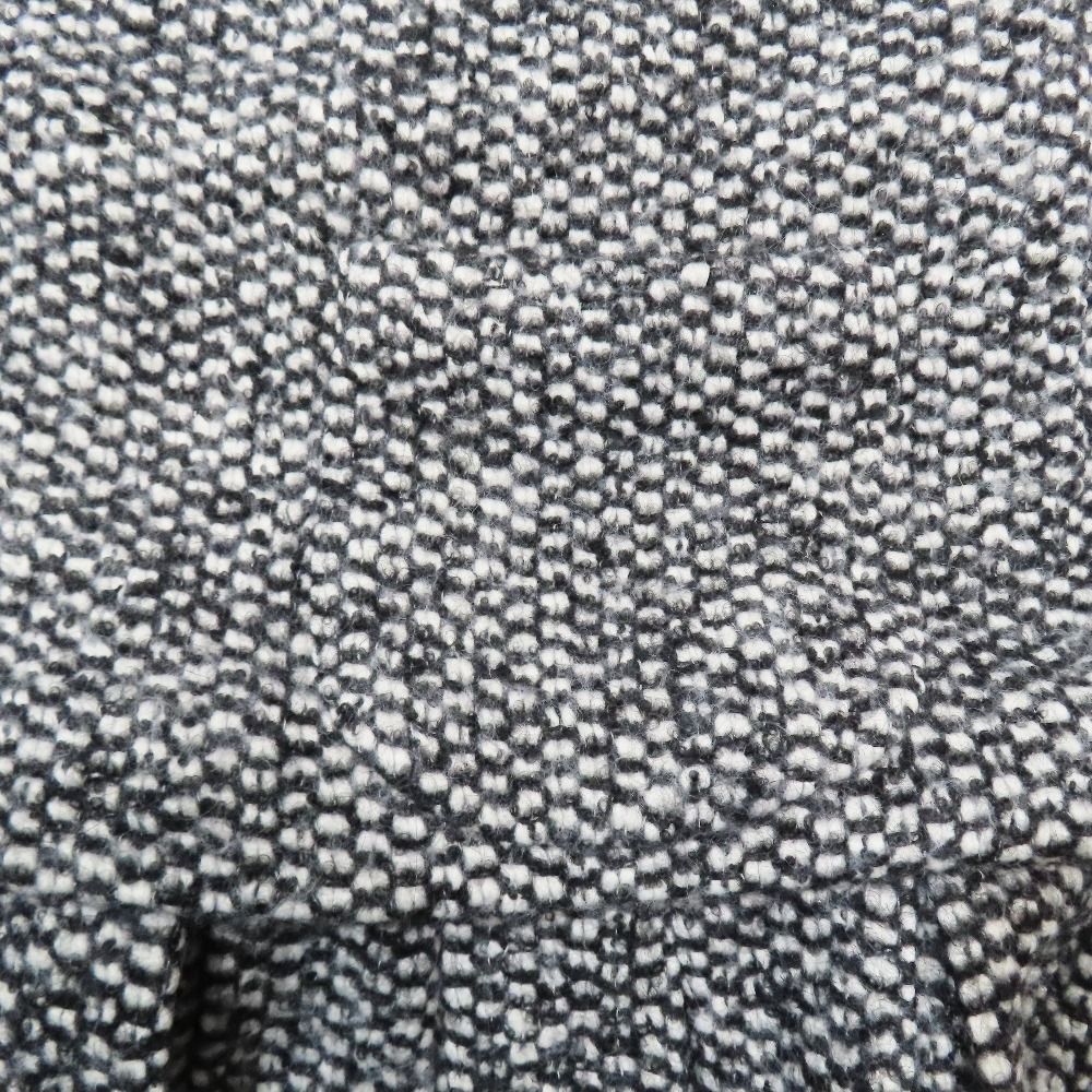 Dolce & Gabbana Tweed Dress Long Sleeve Short Length Pleated Skirt 38 White