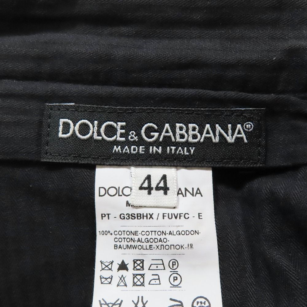 Dolce & Gabbana Corduroy Pants Chino Tuck Trousers 44 Dark Brown