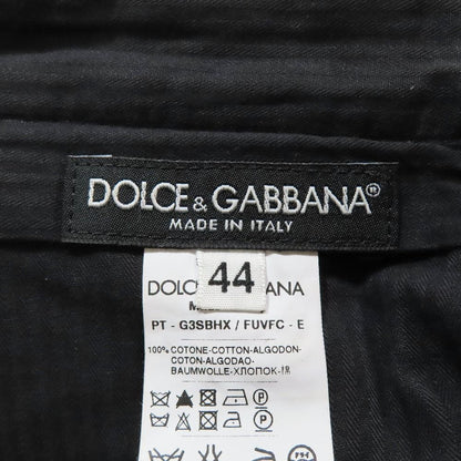 Dolce & Gabbana Corduroy Pants Chino Tuck Trousers 44 Dark Brown