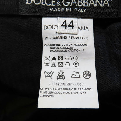 Dolce & Gabbana Corduroy Pants Chino Tuck Trousers 44 Dark Brown