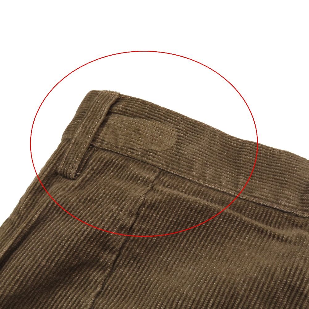 Dolce & Gabbana Corduroy Pants Chino Tuck Trousers 44 Dark Brown