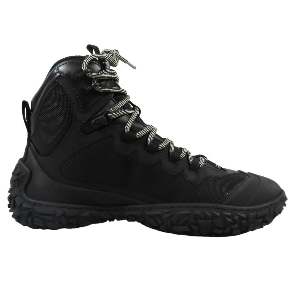 Dior Izon Hiking Boots Sneakers Lace Up Logo Shoes Mesh Rubber Black