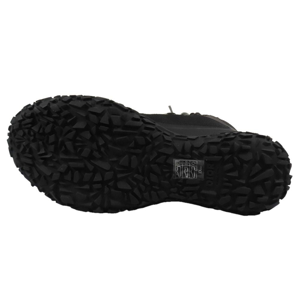 Dior Izon Hiking Boots Sneakers Lace Up Logo Shoes Mesh Rubber Black