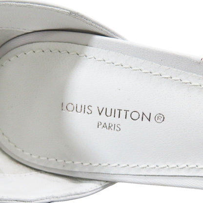 Louis Vuitton Sparkle Line Sandals Ankle Strap High Heels Shoes Logo Leather