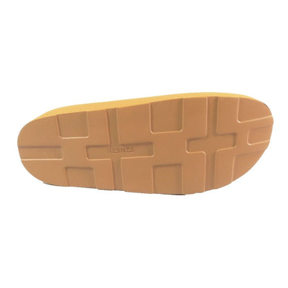 Hermes Enid Thick Sole Sandals Shoes Platform Diamant Buckle Brown