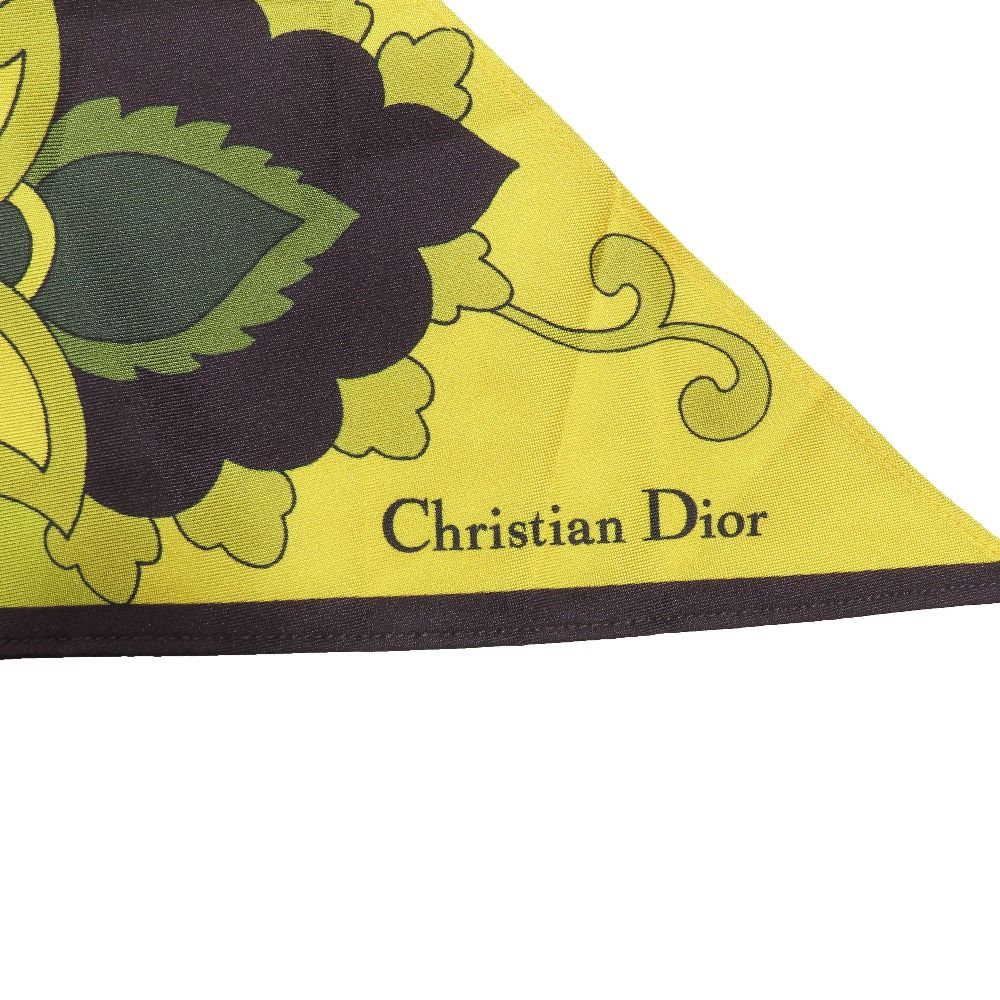 Dior Flower Halter Neck Silk Top Shirt Blouse Yellow