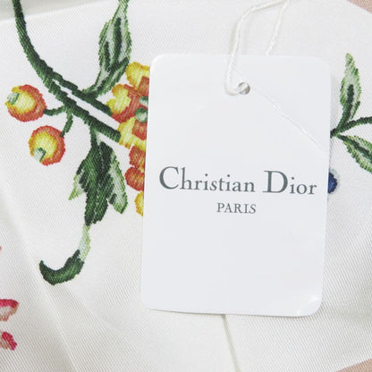 Dior Flower Halter Neck Silk Top Shirt Blouse White