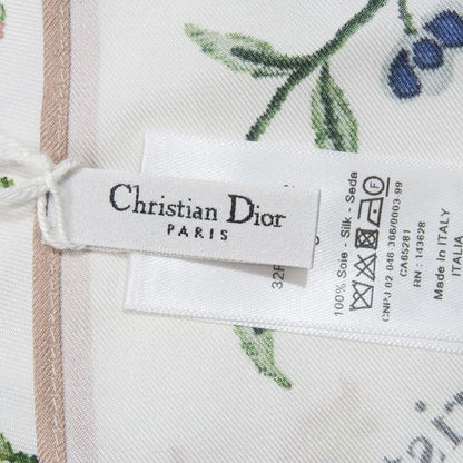 Dior Flower Halter Neck Silk Top Shirt Blouse White