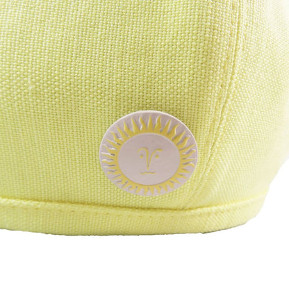 Hermes Gabrielle Beret Linen Hat Cap Yellow 57 cm Handbag