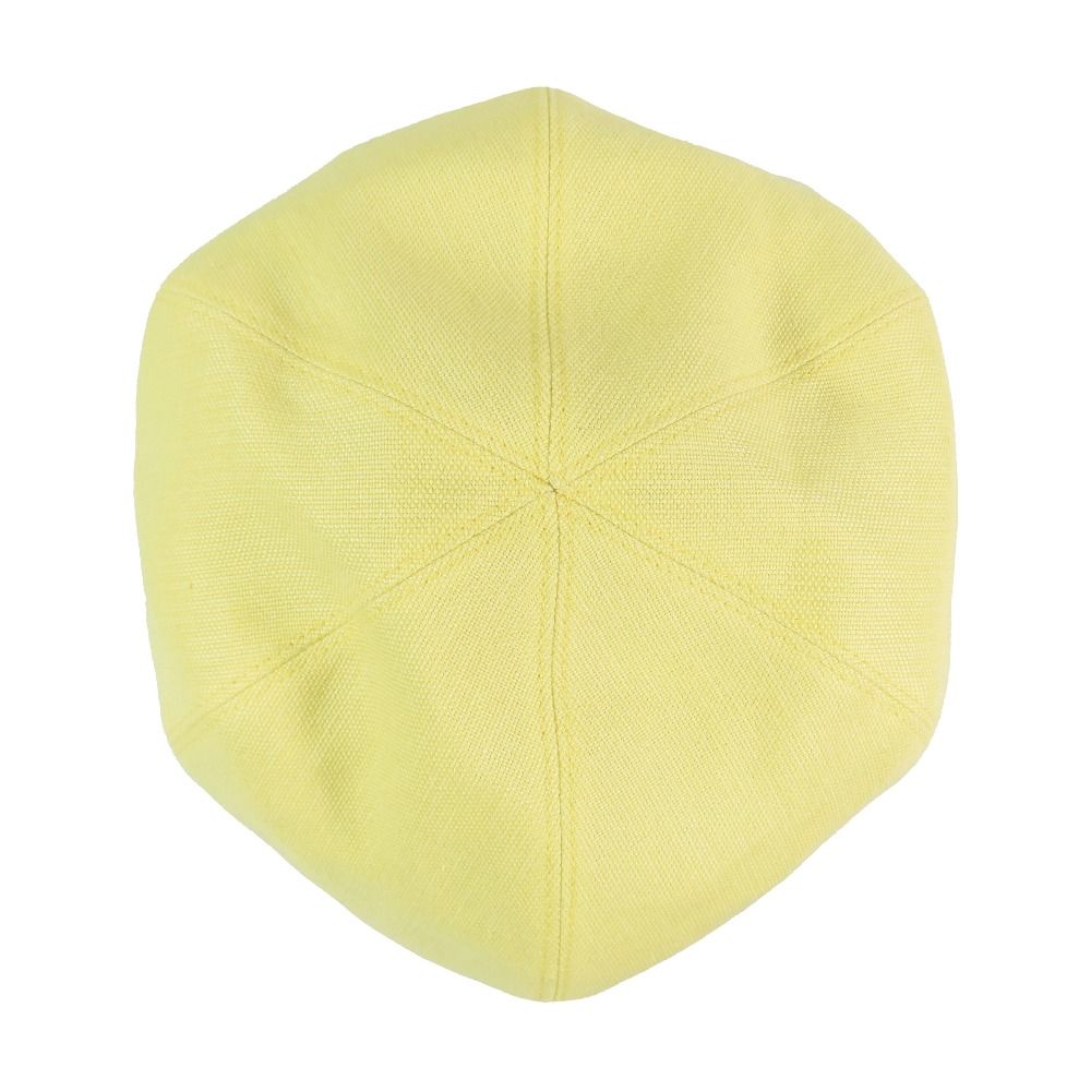 Hermes Gabrielle Beret Linen Hat Cap Yellow 57 cm Handbag