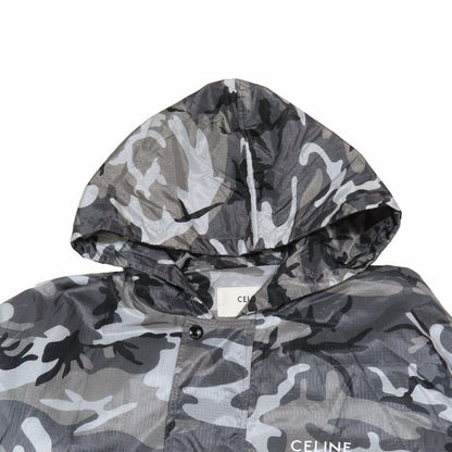 Celine Eddie Era Camouflage Pullover Nylon Jacket Windbreaker 44 Gray
