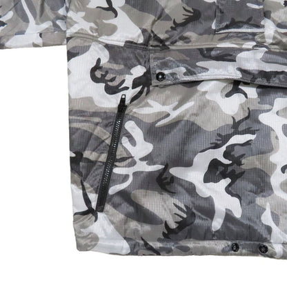 Celine Eddie Era Camouflage Pullover Nylon Jacket Windbreaker 44 Gray