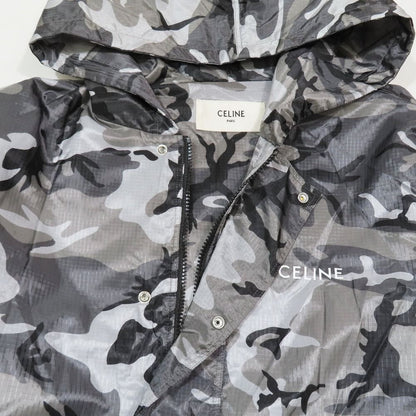 Celine Eddie Era Camouflage Pullover Nylon Jacket Windbreaker 44 Gray