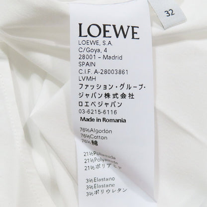 Loewe Dress Shirt Blouse Fly Front Long Sleeve Top 32 White
