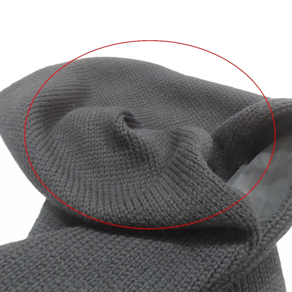 Prada Sport Reversible Nylon Knit Scarf Shawl Archive Vintage Black Sweater