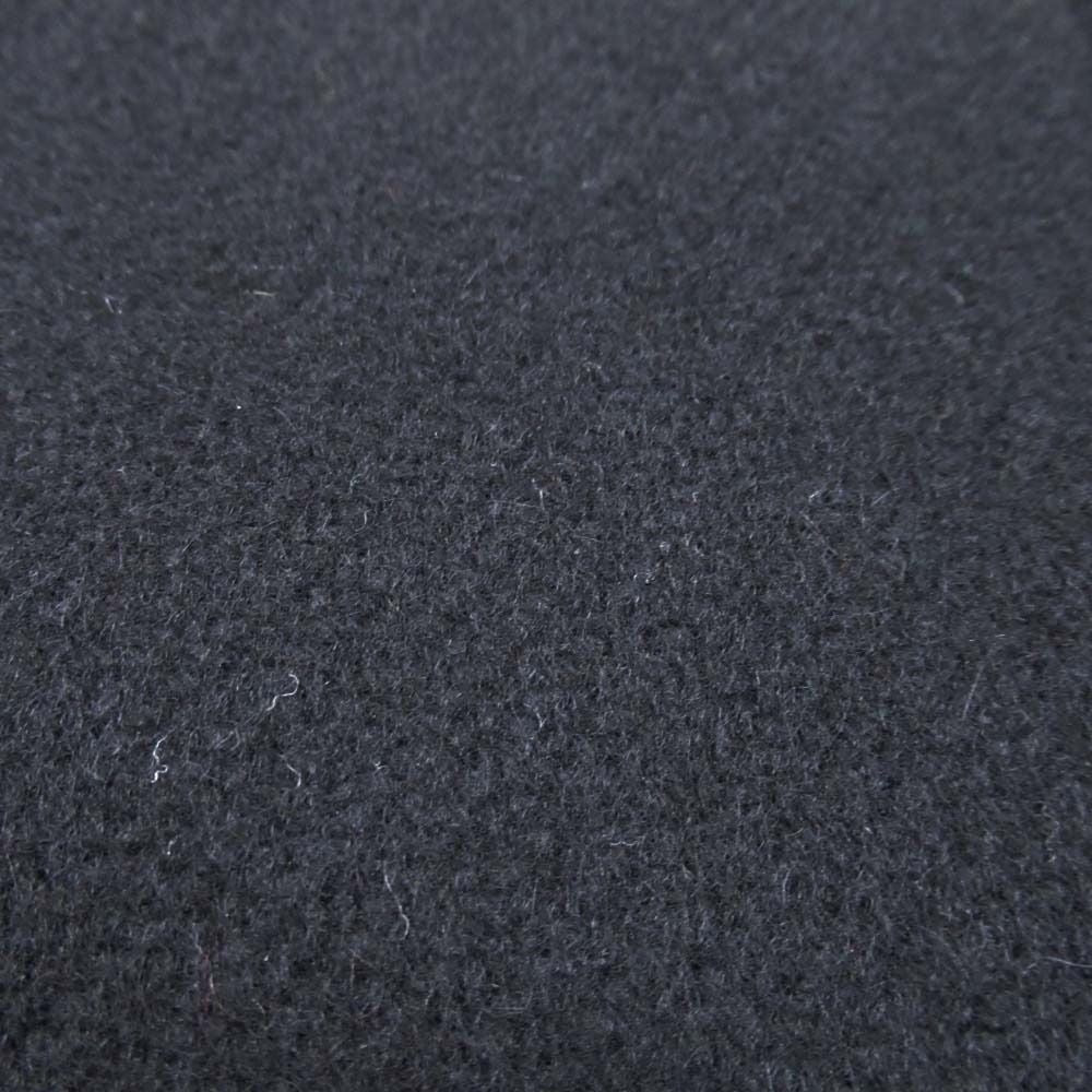 Hermes Cashmere 100% Double Rider Jacket Quilted Lining Medle 40 Black