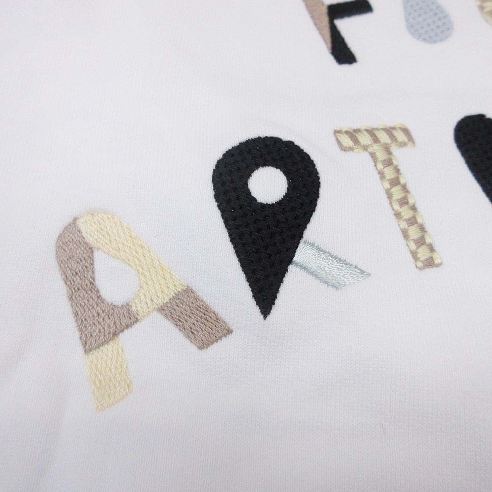 Hermes Figure Artistic Sweatshirt Pullover Fleece Trainers 34 White