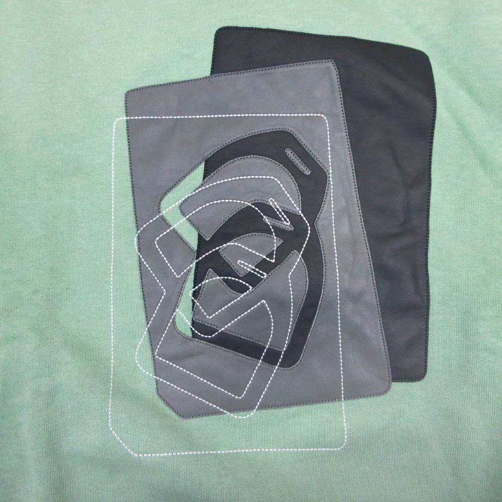 Hermes Etriers Decales Armor Leather Patch Sweatshirt Shirt Brushed Lining
