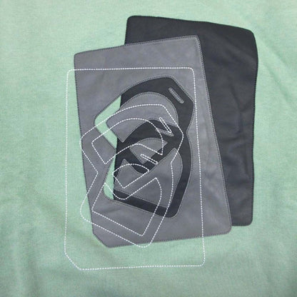 Hermes Etriers Decales Armor Leather Patch Sweatshirt Shirt Brushed Lining
